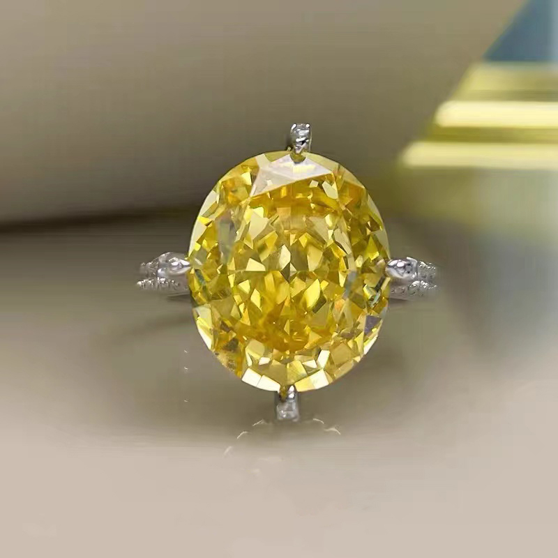 黄色大宝石高级戒指 RTB050
